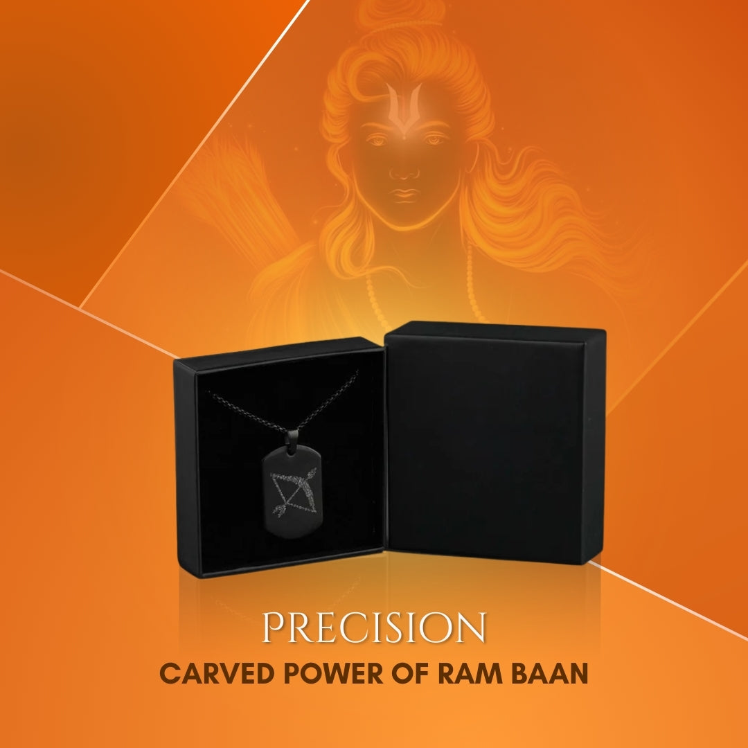Ram Baan Microcarved Tag Necklace