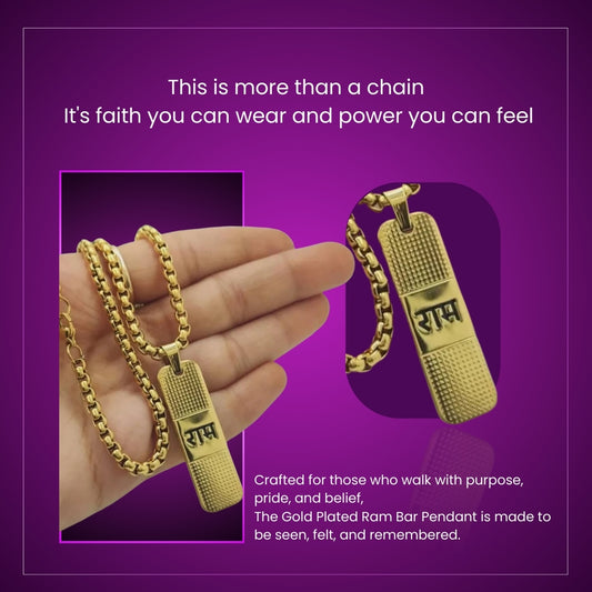 Shree Ram Pendant Necklace For Men