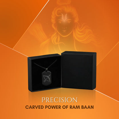 Ram Baan Microcarved Tag Necklace