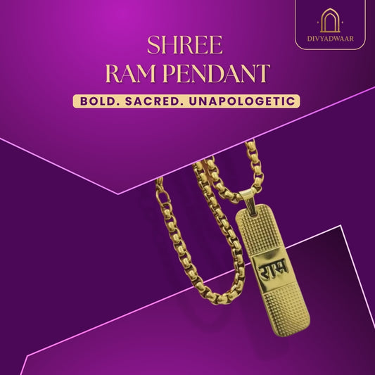 Shree Ram Pendant Necklace For Men